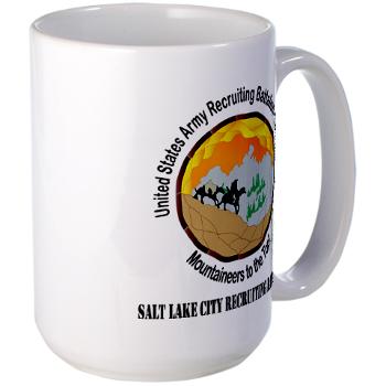 SLCRB - M01 - 03 - DUI - Salt Lake City Recruiting Battalion with Text Large Mug