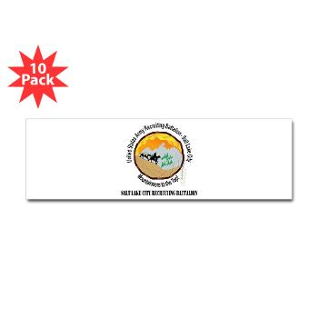 SLCRB - M01 - 01 - DUI - Salt Lake City Recruiting Battalion with Text Sticker (Bumper 10 pk)