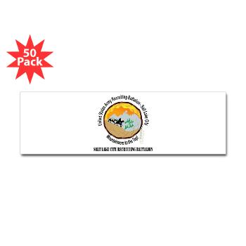 SLCRB - M01 - 01 - DUI - Salt Lake City Recruiting Battalion with Text Sticker (Bumper 50 pk)
