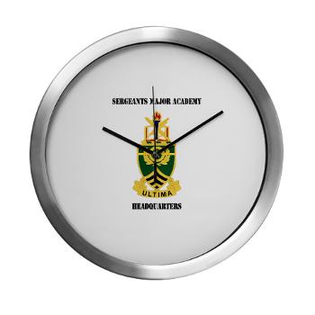 SMAH - M01 - 03 - DUI - Sergeants Major Academy Headquarters with Text - Modern Wall Clock