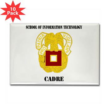 SOITC - M01 - 01 - DUI - School of Information Technology - Cadre with text - Rectangle Magnet (10 pack)