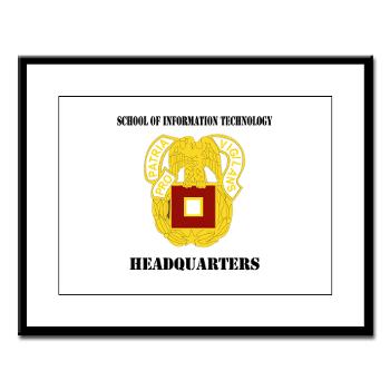 SOITH - M01 - 02 - DUI - School of Information Technology - Headquarter with text - Large Framed Print
