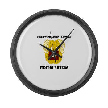 SOITH - M01 - 03 - DUI - School of Information Technology - Headquarter with text - Large Wall Clock - Click Image to Close