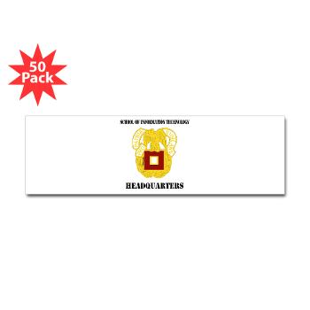 SOITH - M01 - 01 - DUI - School of Information Technology - Headquarter with text - Sticker (Bumper 50 pk)