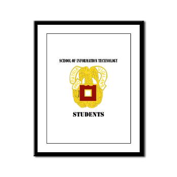 SOITS - M01 - 02 - DUI - School of Information Technology - Students with text - Framed Panel Print
