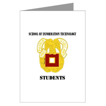 SOITS - M01 - 02 - DUI - School of Information Technology - Students with text - Greeting Cards (Pk of 10)