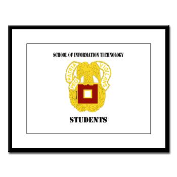 SOITS - M01 - 02 - DUI - School of Information Technology - Students with text - Large Framed Print