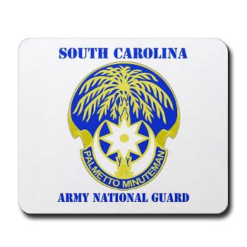 SOUTHCAROLINAARNG - M01 - 03 - DUI - South Carolina Army National Guard With Text - Mousepad - Click Image to Close