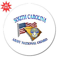 SOUTHCAROLINAARNG - M01 - 01 - South Carolina Army National Guard - 3" Lapel Sticker (48 pk)