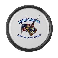 SOUTHCAROLINAARNG - M01 - 03 - South Carolina Army National Guard - Large Wall Clock - Click Image to Close