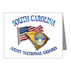 SOUTHCAROLINAARNG - M01 - 02 - South Carolina Army National Guard - Note Cards (Pk of 20)