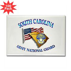 SOUTHCAROLINAARNG - M01 - 01 - South Carolina Army National Guard - Rectangle Magnet (100 pack)