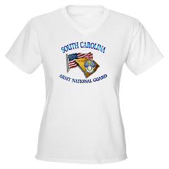 SOUTHCAROLINAARNG - A01 - 04 - South Carolina Army National Guard - Women's V-Neck T-Shirt