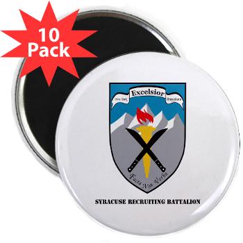 SRB - M01 - 01 - DUI - Syracuse Recruiting Battalion with Text - 2.25" Magnet (10 pack)