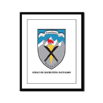 SRB - M01 - 02 - DUI - Syracuse Recruiting Battalion with Text - Framed Panel Print