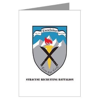 SRB - M01 - 02 - DUI - Syracuse Recruiting Battalion with Text - Greeting Cards (Pk of 10)