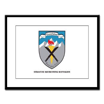 SRB - M01 - 02 - DUI - Syracuse Recruiting Battalion with Text - Large Framed Print