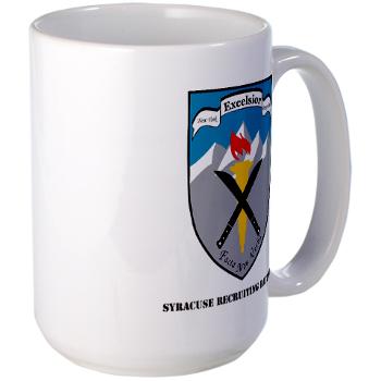 SRB - M01 - 04 - DUI - Syracuse Recruiting Battalion with Text - Large Mug - Click Image to Close