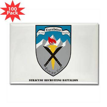 SRB - M01 - 01 - DUI - Syracuse Recruiting Battalion with Text - Rectangle Magnet (100 pack)