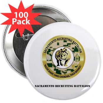 SRB - M01 - 01 - DUI - Sacramento Recruiting Bn with text - 2.25" Button (100 pack) - Click Image to Close