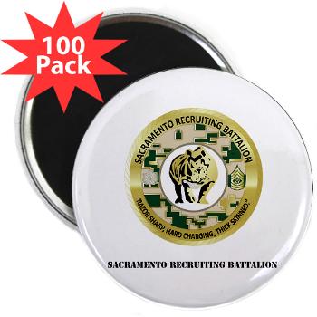 SRB - M01 - 01 - DUI - Sacramento Recruiting Bn with text - 2.25 Magnet (100 pack) - Click Image to Close