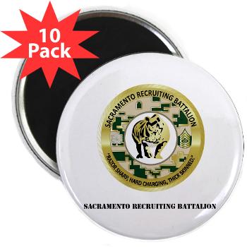SRB - M01 - 01 - DUI - Sacramento Recruiting Bn with text - 2.25 Magnet (10 pack)