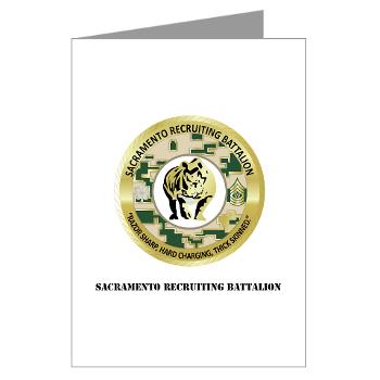 SRB - M01 - 02 - DUI - Sacramento Recruiting Bn with text - Greeting Cards (Pk of 10)