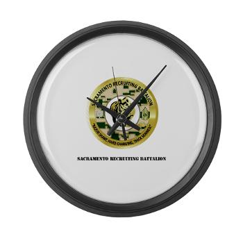 SRB - M01 - 03 - DUI - Sacramento Recruiting Bn with text - Large Wall Clock - Click Image to Close