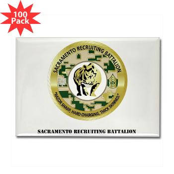SRB - M01 - 01 - DUI - Sacramento Recruiting Bn with text - Rectangle Magnet (100 pack)