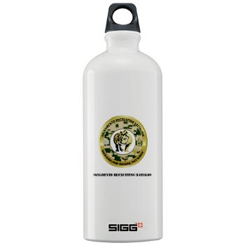 SRB - M01 - 03 - DUI - Sacramento Recruiting Bn with text - Sigg Water Battle 1.0L - Click Image to Close