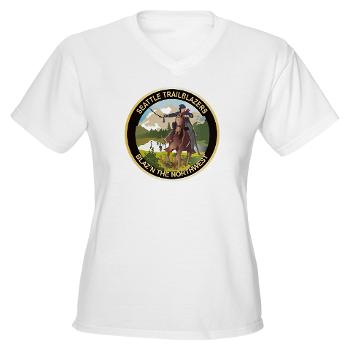 SRB - A01 - 04 - DUI - Seattle Recruiting Battalion Women's V-Neck T-Shirt - Click Image to Close