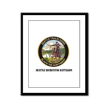 SRB - M01 - 02 - DUI - Seattle Recruiting Battalion with Text Framed Panel Print - Click Image to Close