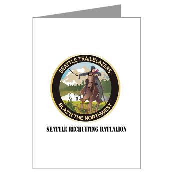 SRB - M01 - 02 - DUI - Seattle Recruiting Battalion with Text Greeting Cards (Pk of 10) - Click Image to Close