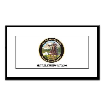 SRB - M01 - 02 - DUI - Seattle Recruiting Battalion with Text Small Framed Print - Click Image to Close