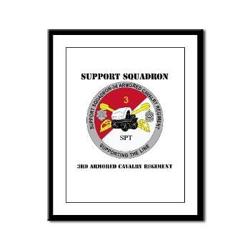 SS3ACR - M01 - 02 - DUI - Support Sqd 3rd ACR with Text - Small Framed Print