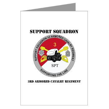 SS3ACR - M01 - 02 - DUI - Support Sqd 3rd ACR with Text - Greeting Cards (Pk of 10) - Click Image to Close