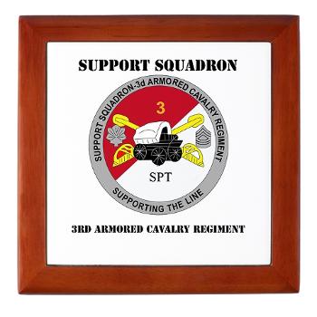 SS3ACR - M01 - 03 - DUI - Support Sqd 3rd ACR with Text - Keepsake Box