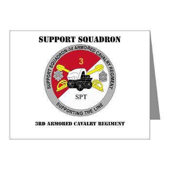SS3ACR - M01 - 02 - DUI - Support Sqd 3rd ACR with Text - Note Cards (Pk of 20)
