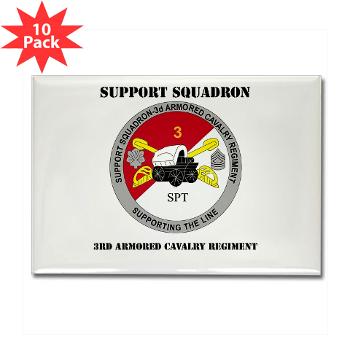 SS3ACR - M01 - 01 - DUI - Support Sqd 3rd ACR with Text - Rectangle Magnet (10pack)