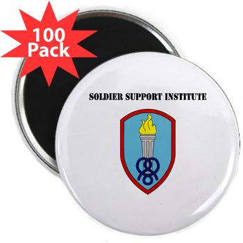 SSI - M01 - 01 - Soldier Support Institute with Text - 2.25" Magnet (100 pack)