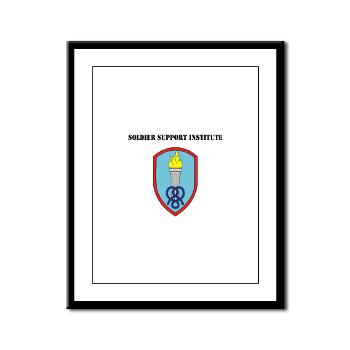 SSI - M01 - 02 - Soldier Support Institute with Text - Framed Panel Print - Click Image to Close