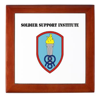 SSI - M01 - 03 - Soldier Support Institute with Text - Keepsake Box