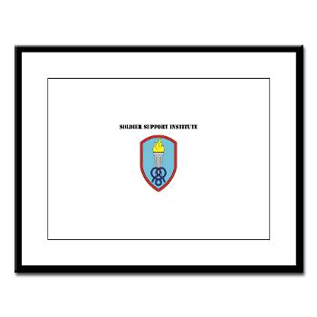 SSI - M01 - 02 - Soldier Support Institute with Text - Large Framed Print