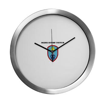 SSI - M01 - 03 - Soldier Support Institute with Text - Modern Wall Clock