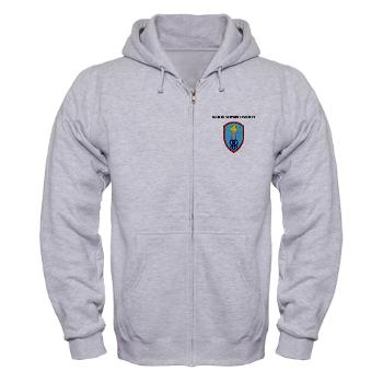 SSI - A01 - 03 - Soldier Support Institute with Text - Zip Hoodie