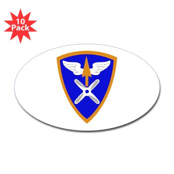 110AB - M01 - 01 - SSI - 110th Aviation Bde Sticker (Oval 10 pk) - Click Image to Close