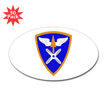 110AB - M01 - 01 - SSI - 110th Aviation Bde Sticker (Oval 50 pk) - Click Image to Close