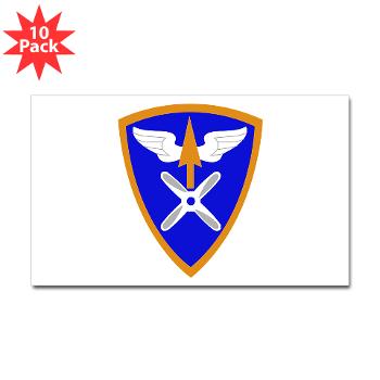 110AB - M01 - 01 - SSI - 110th Aviation Bde Sticker (Rectangle 10 pk) - Click Image to Close