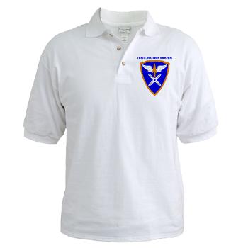 110AB - A01 - 04 - SSI - 110th Aviation Bde with Text Golf Shirt