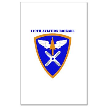 110AB - M01 - 02 - SSI - 110th Aviation Bde with Text Mini Poster Print - Click Image to Close
